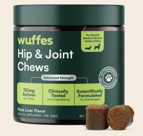 Wuffes hip and joint chews jar